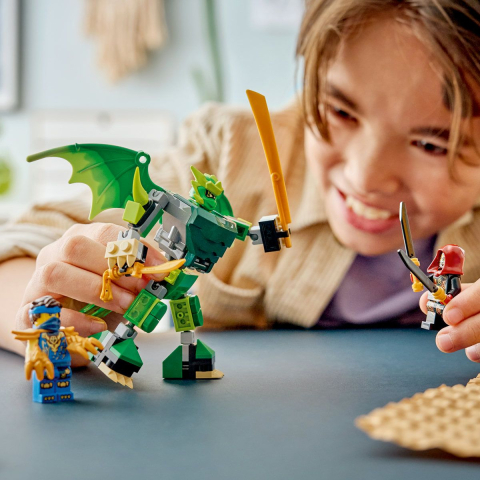 Lego ninjago pachet de lupta cu robotul dragon al lui lloyd 71862 varsta 6 ani -+15 ani [3]