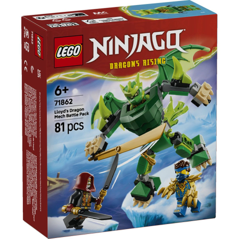LEGO® - Lego ninjago pachet de lupta cu robotul dragon al lui lloyd 71862 varsta 6 ani -+15 ani