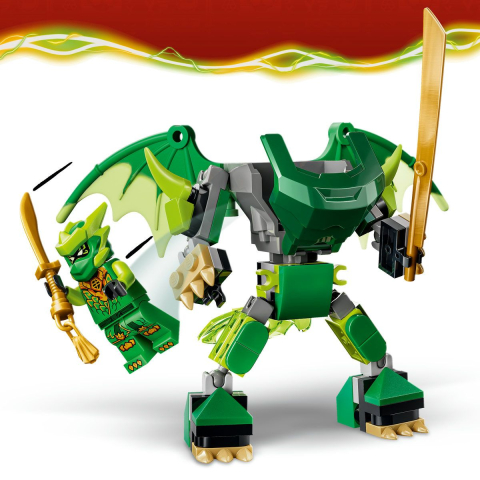 Lego ninjago pachet de lupta cu robotul dragon al lui lloyd 71862 varsta 6 ani -+15 ani [6]