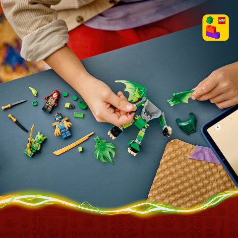 Lego ninjago pachet de lupta cu robotul dragon al lui lloyd 71862 varsta 6 ani -+15 ani [4]