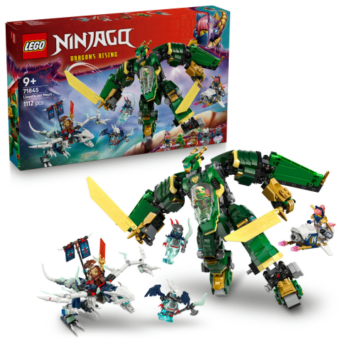 LEGO Ninjago -  LEGO Ninjago Robotul-avion cu reacţie al lui Lloyd pentru copii cu varsta de 9 + ani