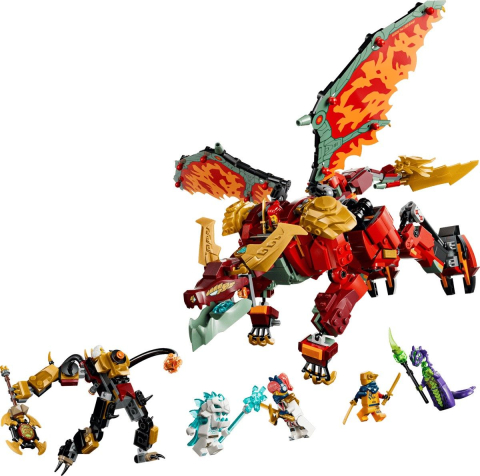 Lego ninjago robotul dragon transformator al lui wyldfyre 71868 varsta 9 ani -+15 ani [2]