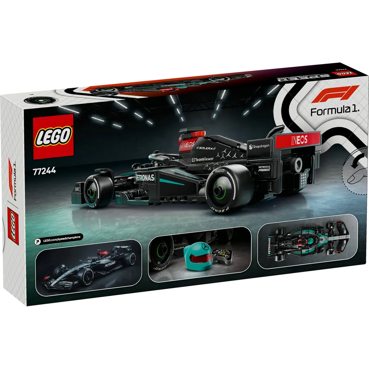 Lego speed champions masina de curse f1 mercedes amg w15 77244, varsta de la 10 ani la 13 ani [7]