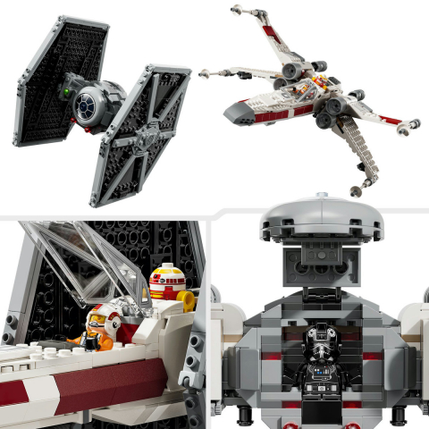 LEGO Star Wars: Hibrid TIE Fighter si X-Wing 75393, 9 ani+, 1058 piese, varsta de la 9 ani la 14 ani [5]