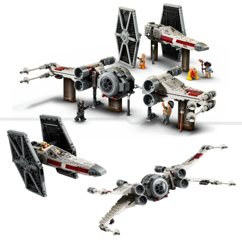 LEGO Star Wars: Hibrid TIE Fighter si X-Wing 75393, 9 ani+, 1058 piese, varsta de la 9 ani la 14 ani [1]