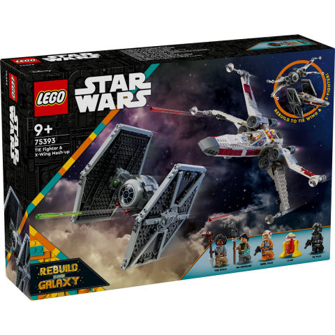 LEGO Star Wars: Hibrid TIE Fighter si X-Wing 75393, 9 ani+, 1058 piese, varsta de la 9 ani la 14 ani [9]