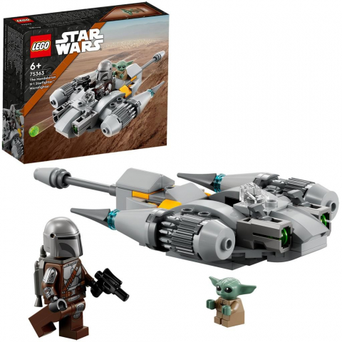 Lego star wars micronava de lupta starfighter n 1 a mandalorianului 75363, varsta de la 6 ani la 12 ani [2]