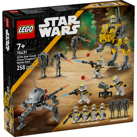 LEGO Star Wars Pachet de lupta Soldati clona din unitatea stelara 327 pentru copii cu varsta de 7 + ani [1]