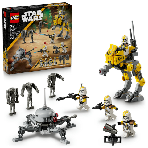 LEGO® -  LEGO Star Wars Pachet de lupta Soldati clona din unitatea stelara 327 pentru copii cu varsta de 7 + ani