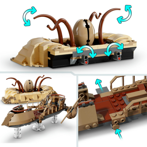 LEGO Star Wars: Schif de desert si Groapa lui Sarlacc 75396, 9 ani+, 558 piese, varsta de la 9 ani la 14 ani [8]