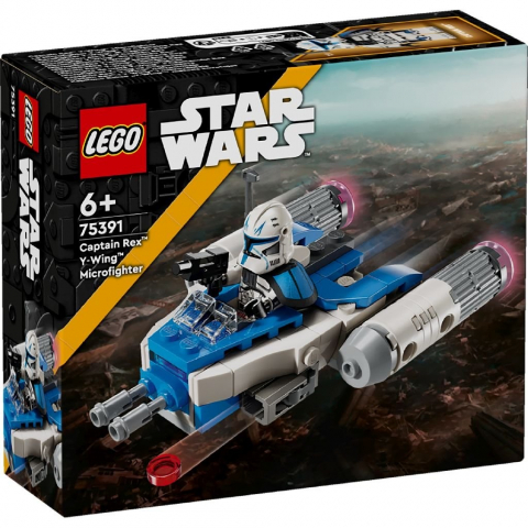 LEGO® - Lego star wars tm micronava de lupta y-wing a capitanului rex 75391, varsta de la 6 ani la 9 ani
