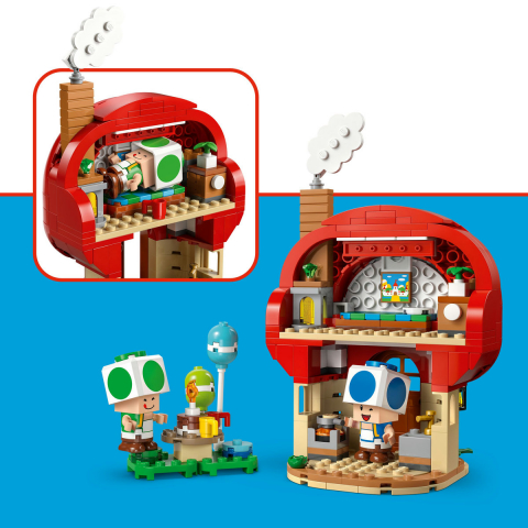  LEGO Super Mario Petrecere acasa la Toad pentru copii cu varsta de 7 + ani [7]