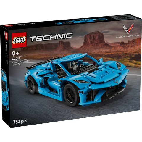 LEGO® - Lego technic chevrolet corvette stingray albastru 42217 copii varsta 9 ani - +15 ani