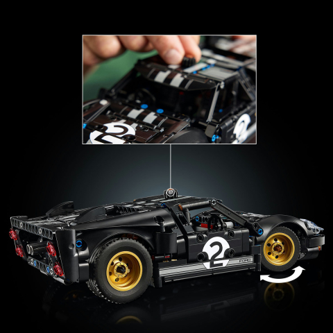  LEGO Technic  Maşina de curse 1966 Ford GT40 MKII copii cu varsta 18 + ani [4]