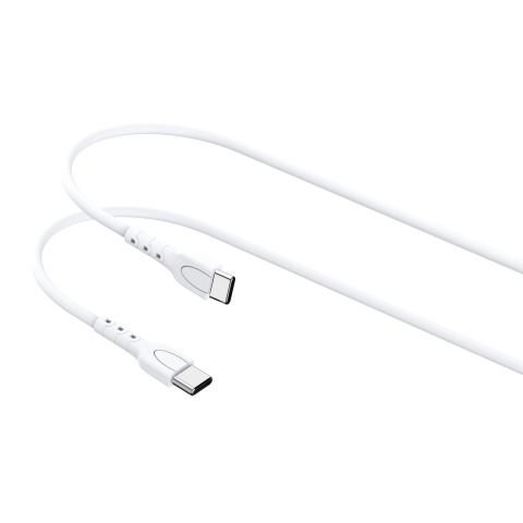 Lemontti Cablu Fast Charge Type-C la Type-C, 45W, 1.2m, Alb [2]