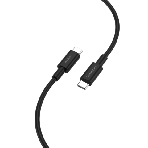 Lemontti Cablu Fast Charge Type-C la Type-C, PD, 100W, 2m, Negru [2]