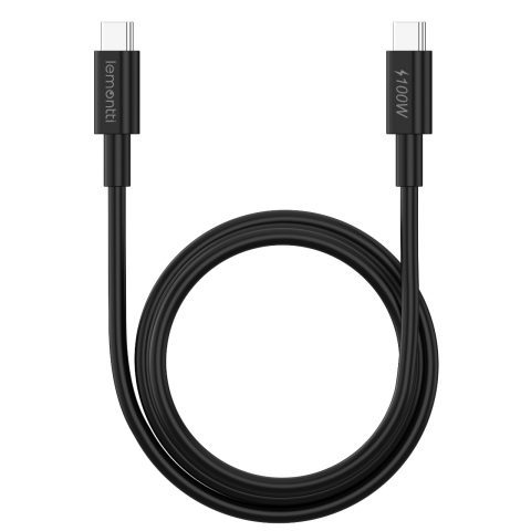 Lemontti Cablu Fast Charge Type-C la Type-C, PD, 100W, 2m, Negru [6]