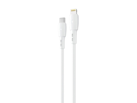 Periferice IT - Lemontti Cablu Wind Fast Charge Type-C la tip Lightning, PD 30W, 1.2m, Alb
