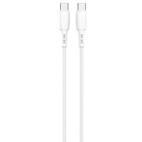 Lemontti Cablu Wind Fast Charge Type-C la Type-C, PD, 65W, 1.2m, Alb [1]