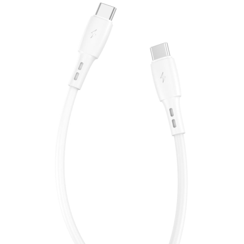 Lemontti Cablu Wind Fast Charge Type-C la Type-C, PD, 65W, 1.2m, Alb [2]