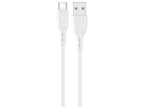 Periferice IT - Lemontti Cablu Wind Fast Charge USB-A la Type-C, 1.2m, Alb