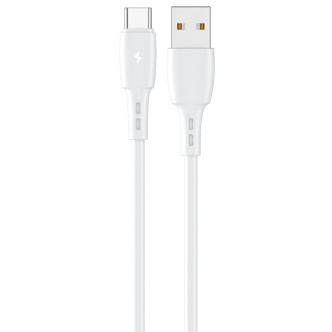 Lemontti Cablu Wind Fast Charge USB-A la Type-C, 1.2m, Alb [4]
