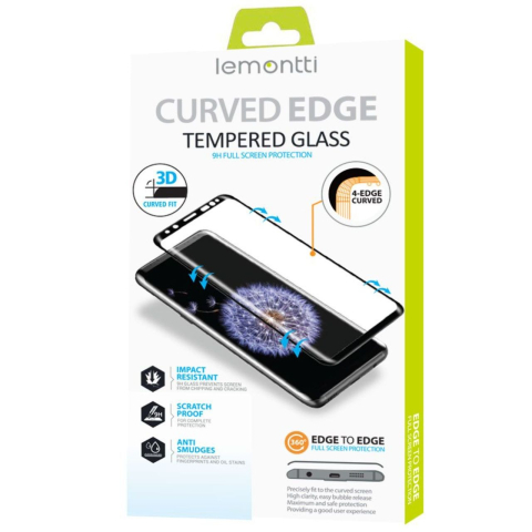Lemontti Folie Sticla Curbata 3D Samsung Galaxy S23 Ultra Negru [2]