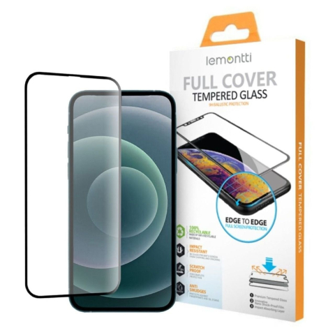 Lemontti Folie Sticla Full Fit iPhone 17 Pro Max / 16 Pro Max Negru [6]