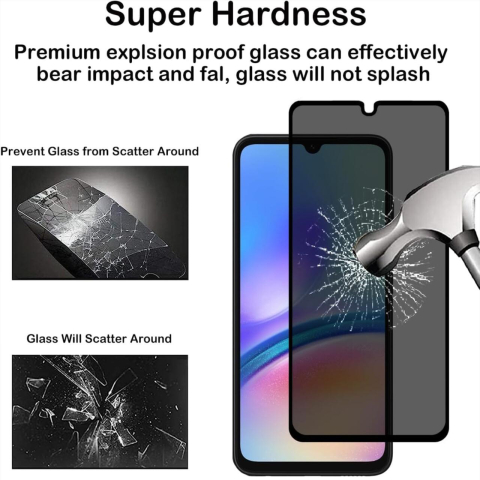 Lemontti Folie Sticla Privacy Full Fit Samsung Galaxy A05s Negru [3]