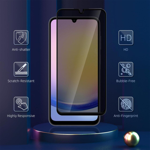 Lemontti Folie Sticla Privacy Full Fit Samsung Galaxy A34 5G Negru [2]