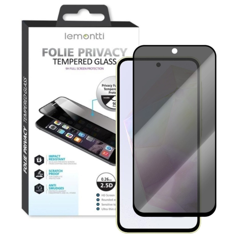 Lemontti Folie Sticla Privacy Full Fit Samsung Galaxy A35 / A55 Negru [3]