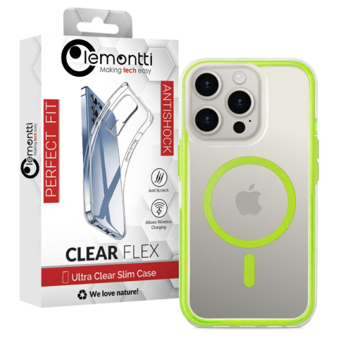 Lemontti Husa Air Bumper MagSafe iPhone 16 Pro Verde [2]
