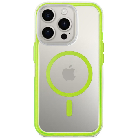 Laptop, Tablete & Telefoane - Lemontti Husa Air Bumper MagSafe iPhone 16 Pro Verde