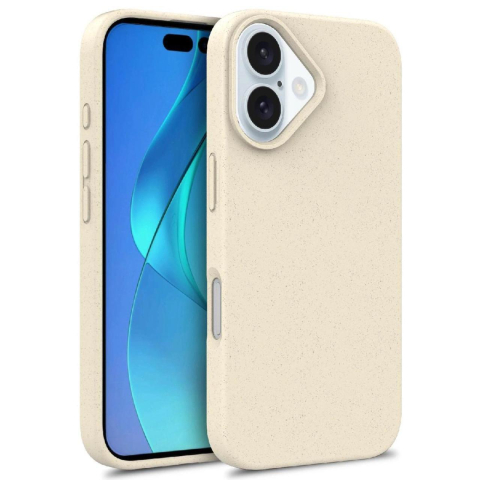 Laptop, Tablete & Telefoane - Lemontti Husa Biodegradabila  Multiple Color Wheat MagSafe iPhone 16 Bej