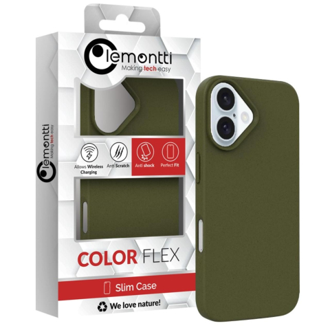 Lemontti Husa Biodegradabila Multiple Color Wheat MagSafe iPhone 16 Kaki [1]
