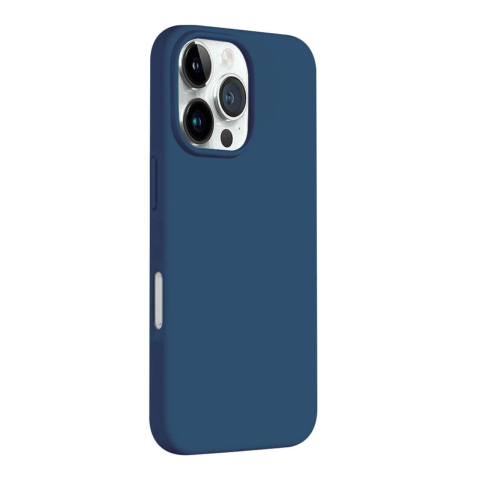 Laptop, Tablete & Telefoane - Lemontti Husa Biodegradabila Multiple Color Wheat MagSafe iPhone 16 Pro Albastru