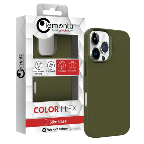 Lemontti Husa Biodegradabila Multiple Color Wheat MagSafe iPhone 16 Pro Max Kaki [1]