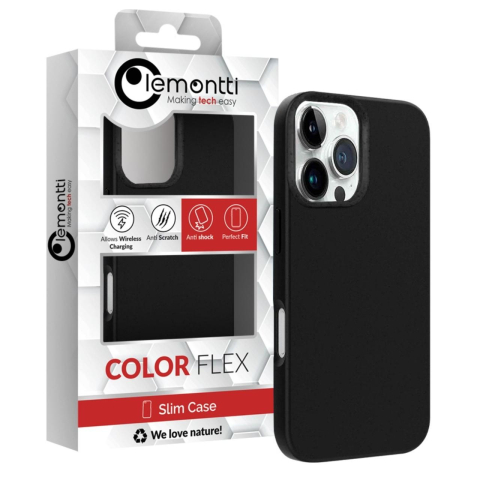 Lemontti Husa Biodegradabila Multiple Color Wheat MagSafe iPhone 16 Pro Max Negru [1]