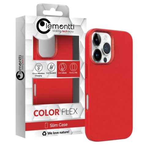 Lemontti Husa Biodegradabila Multiple Color Wheat MagSafe iPhone 16 Pro Max Rosu [1]
