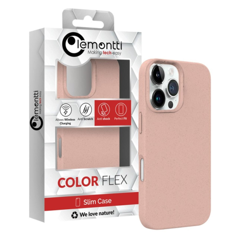 Lemontti Husa Biodegradabila Multiple Color Wheat MagSafe iPhone 16 Pro Max Roz [1]