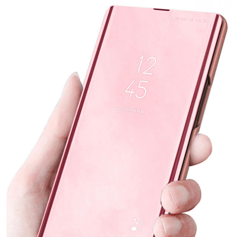 Laptop, Tablete & Telefoane - Lemontti Husa Book Clear View Samsung Galaxy A25 5G Roz