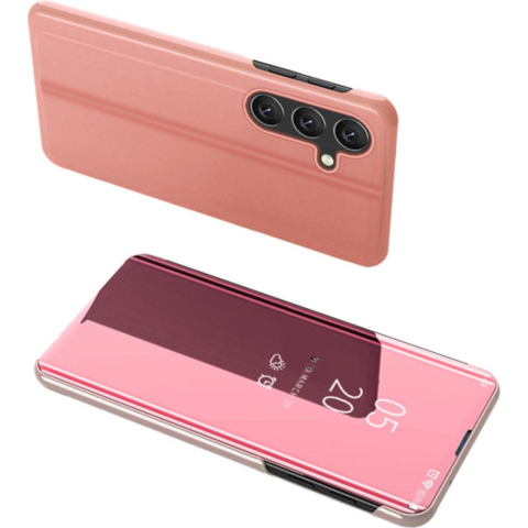 Lemontti Husa Book Clear View Samsung Galaxy A25 5G Roz [4]