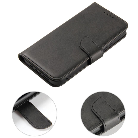 Lemontti Husa Book Magnetic Wallet Oppo A98 Negru [4]