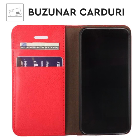 Laptop, Tablete & Telefoane - Lemontti Husa Book Stand Samsung Galaxy A05s Rosu