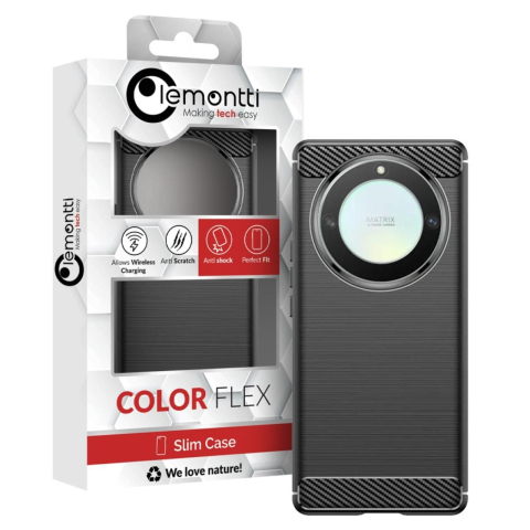 Lemontti Husa Carbon Case Flexible Honor Magic6 Lite Negru [6]