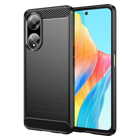 Lemontti Husa Carbon Case Flexible Oppo A98 Negru [6]