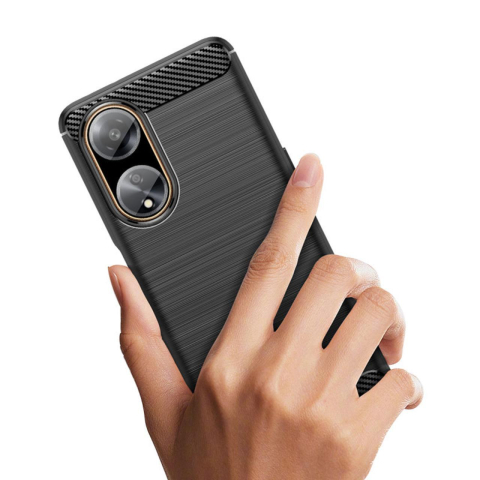 Lemontti Husa Carbon Case Flexible Oppo A98 Negru [3]