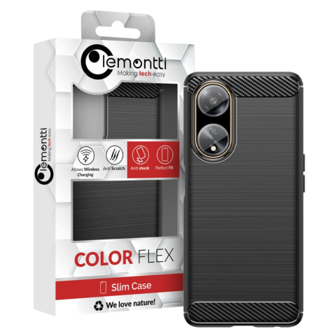Lemontti Husa Carbon Case Flexible Oppo A98 Negru [7]
