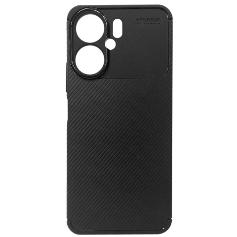 Laptop, Tablete & Telefoane - Lemontti Husa Carbon Case Flexible Xiaomi Redmi 13C 4G / 13C 5G / Poco M6 / C65 Negru