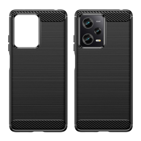 Laptop, Tablete & Telefoane - Lemontti Husa Carbon Case Flexible Xiaomi Redmi Note 12 Pro / Poco X5 Pro 5G Negru
